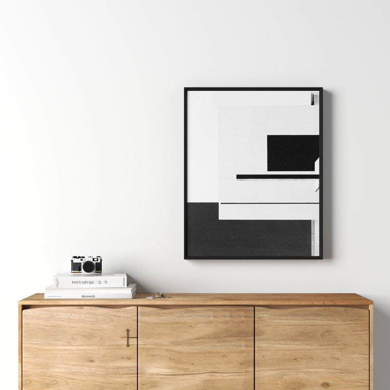 AllModern Geometric Study - Picture Frame Graphic Art | Wayfair